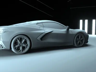 Chevrolet Corvette C8 3D model by DANYIVANOV