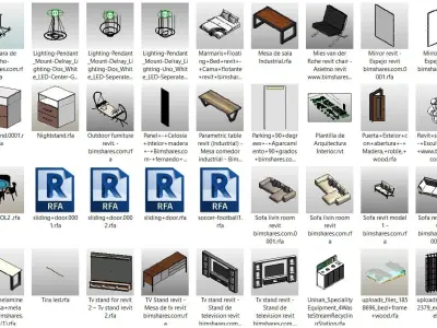 REVIT FAMILIES EXCELLENT QUALITY   Low-poly 3D model