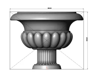 Decorative Urn and Vase 3D print model