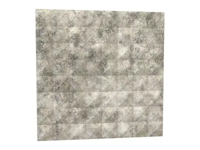 Triangle Grid Pattern Wall Panel V1 001 Low-poly 3D model