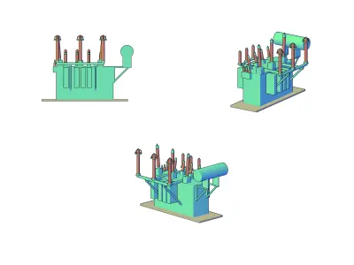 Power Transformer 3D print model