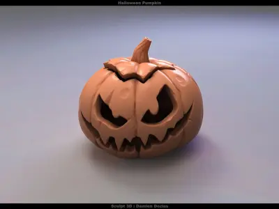 Halloween Pumpkin Free 3D print model