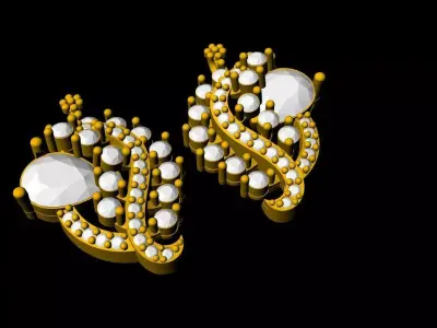 Women Tops Earring - 0023 3D print model