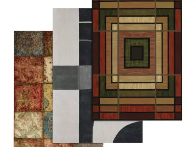 Rug Set 722 3D model