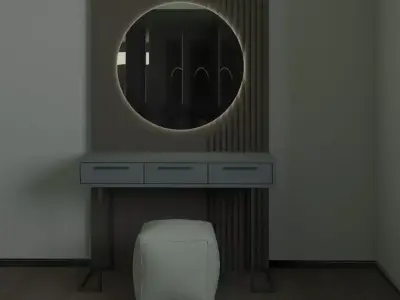 Modern Make-up Table 3D model