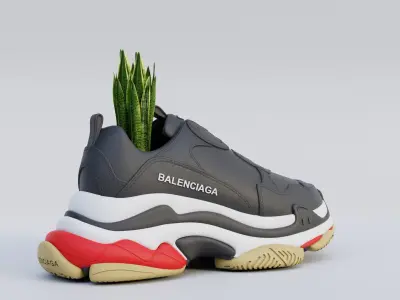 3D Printed Balenciaga Triple S Shoe 3D print model