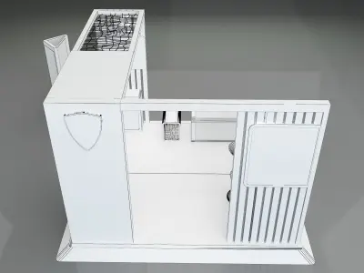 Booth Exhibition Stand a658a 3D model