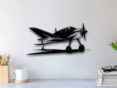 Plane Wall Art 3D print model