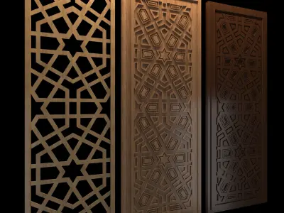 islamic parition Low-poly 3D model