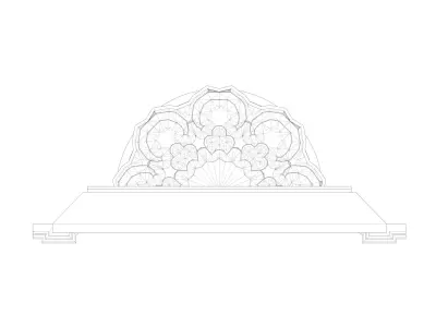 Muqarnas Model in Mihrab Mosque  3D model