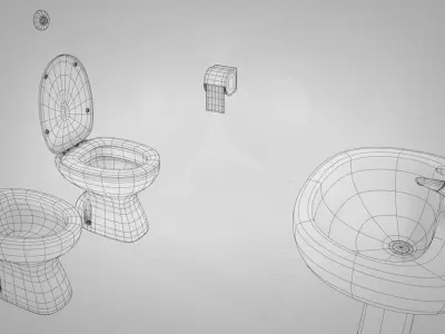 Bathroom set 3D Model Collection