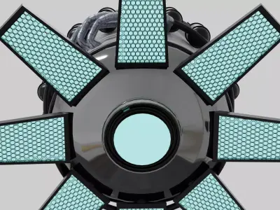 Sci-Fi Engine for Spaceship - Made with Blender 3D model