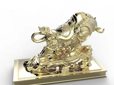 Buffalo animals Free 3D print model