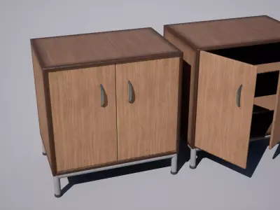 Cabinet Low-poly 3D model