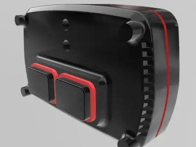 Racing EFI Dash Display for Scale autos and dioramas 3D print model