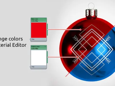 Christmas Toys with Patterns 3D model