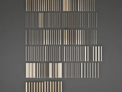 Architectural moldings Collection -moldings VR Low-poly 3D model