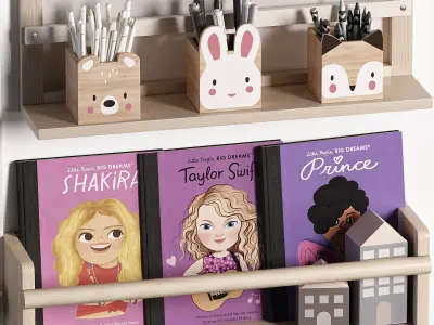 Ikea SKADIS Pegboard Toy Decoration for Teenagers and Kids 14 3D model