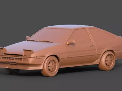 Toyota AE86 3D print model