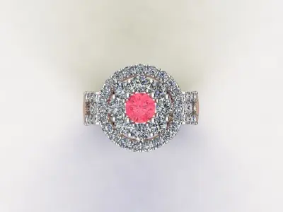 R204 Diamond Ring cad file  3D model