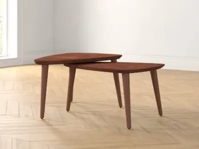 Miles 3 Legs 2 Nesting Tables Free 3D model