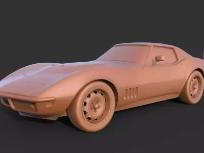 Chevrolet Corvette Stingray 427 1969 3D print model
