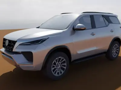 Toyota Fortuner Low poly  Low-poly 3D model