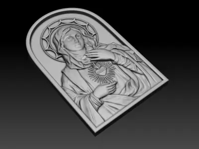 Immaculate Heart of Mary 2 3D print model