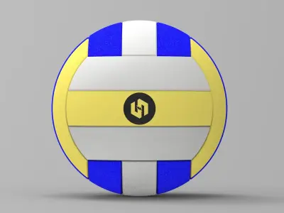 Volleyball ball Low-poly 3D model
