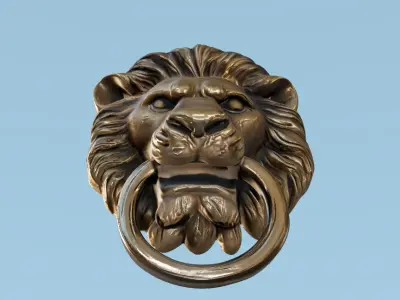 Lion head model 3D model