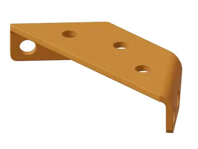 Plastic Trapezoid Angle Bracket 3D model