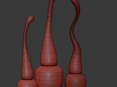 Decorative abstract sculpture 3D model