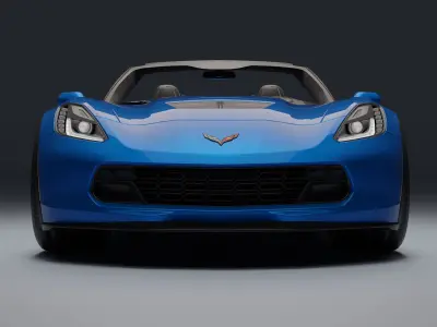 Chevrolet Corvette Z06 Low-poly 3D model