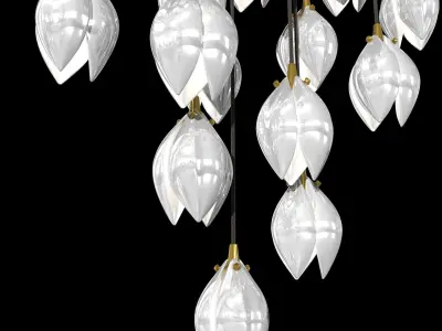 Haberdashery BLOOM SMALL ELLIPSE pendant light 3D model