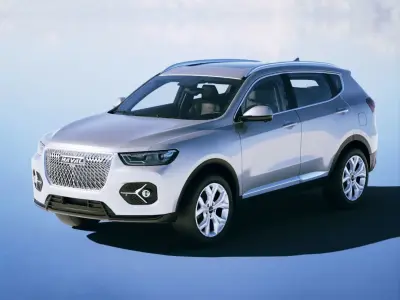 Haval H6 2021 Low-poly 3D model