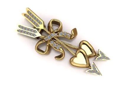 Heartbound Nexus Brooch-Pendant Convertible - for Valentine 3D print model