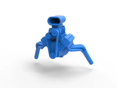 Engine V8 for gasser Scale 1 to 25 3D print model