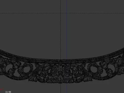 Frame mirror 3D model 07 3D print model