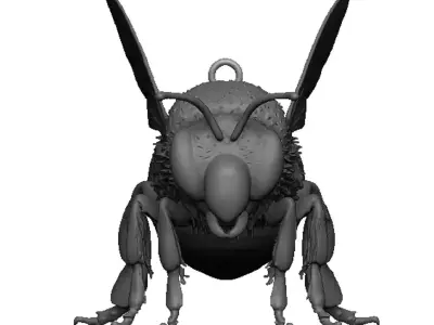 bee pendant 3D print model purchase