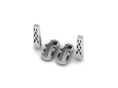 Cufflink Fetting 3D print model