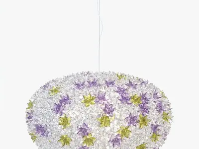 Kartell Bloom Pendant Light 3D model 3D model