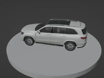 Mercedes-Benz GLS-Class Luxury SUV  HighQuality 3D Model Low-poly 3D model