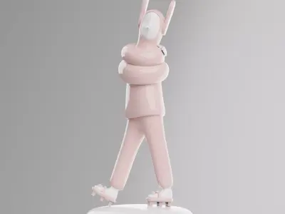 Lladro EMBRACED figure Low-poly 3D model