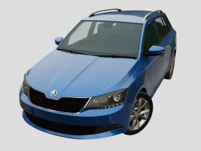 Skoda Fabia Combi 2015 3D model