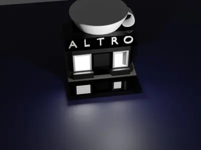 coffee shop Free 3D model