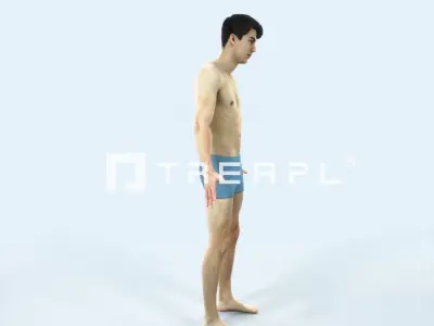 Prime G Beach Animated Rigged Sports Man Low-poly 3D model