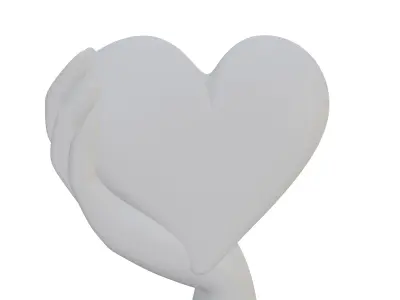 Hand Holding Heart 3D print model