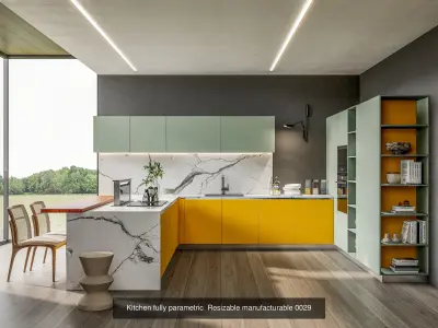 Kitchen parametric Resizable  Collection No 4  of 16 Scenes