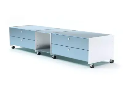 Eileen Frank Luxury Class Modular Shelf System With Dresser D... 3D model