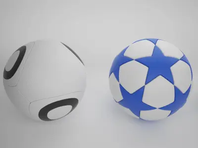4 Balls soccer ball - soccer ball Free 3D model